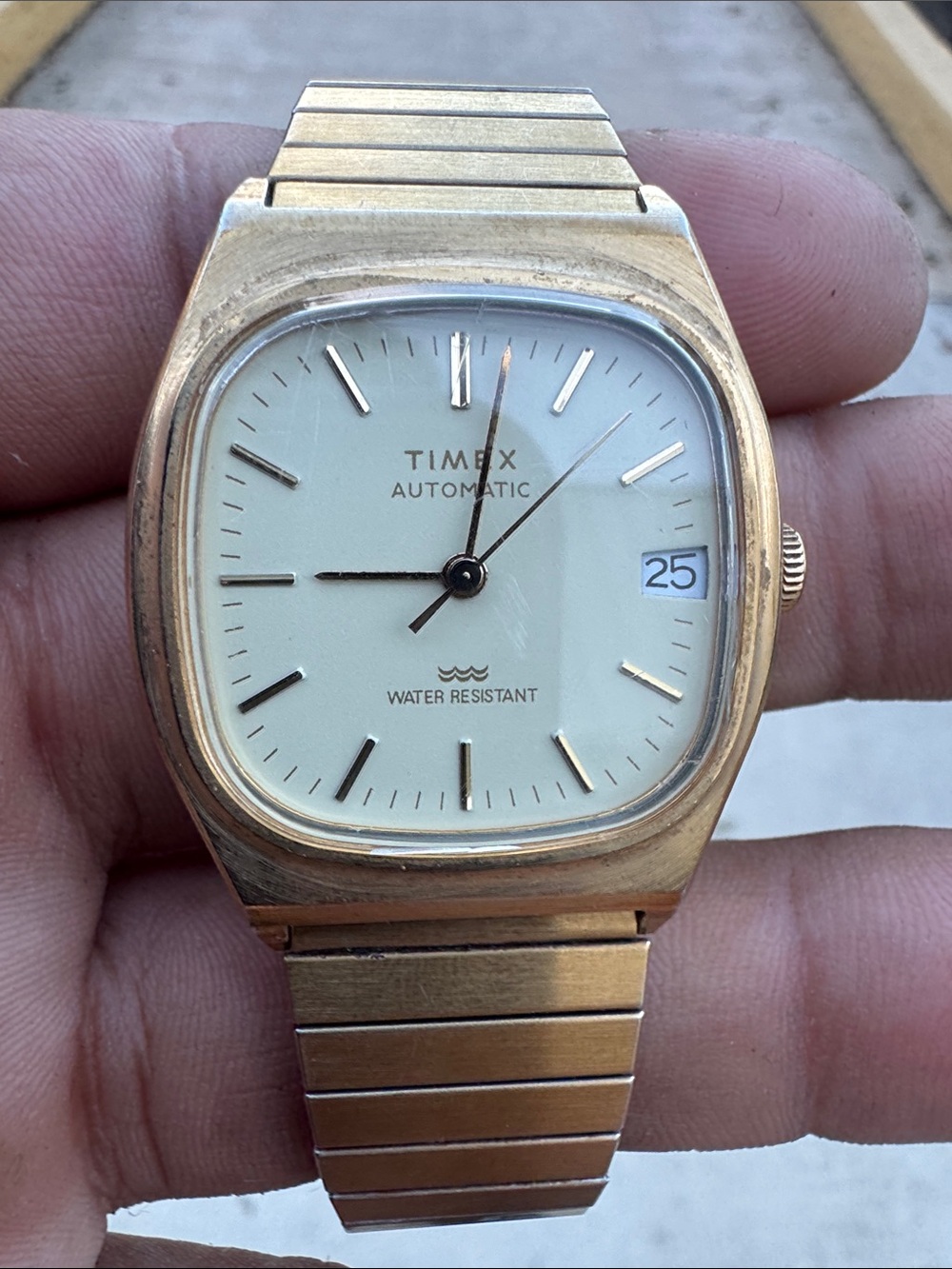 Timex Gold-Tone Automatic Stainless 1970’s Watch